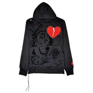 NEW CAST IRON men's knit hoodie in black